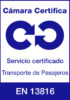 ISO EN13816 Cámara Certifica : Servicio certificado. Transporte de pasajeros.