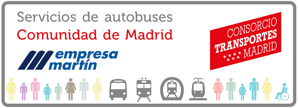 Consorcio de transportes de Madrid : Servicios de autobuses de la Comunidad de Madrid con Empresa Martin